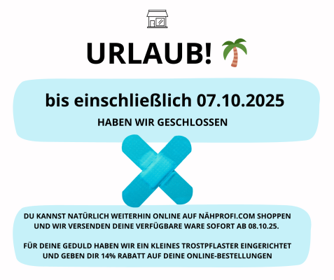 Betriebsferien und Beginn unserer Trostpflaster-Aktion - Betriebsferien und Beginn unserer Trostpflaster-Aktion