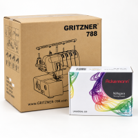 GRITZNER 788 Overlock inklusive Ackermann Garnbox