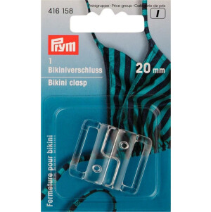 Prym Bikini- und Gürtelverschluss KST 20 mm transparent
